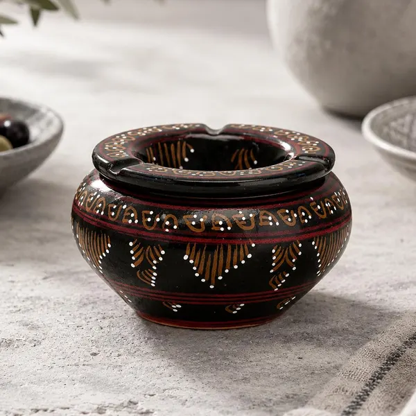 Obsidian & Gold Berber Ashtray