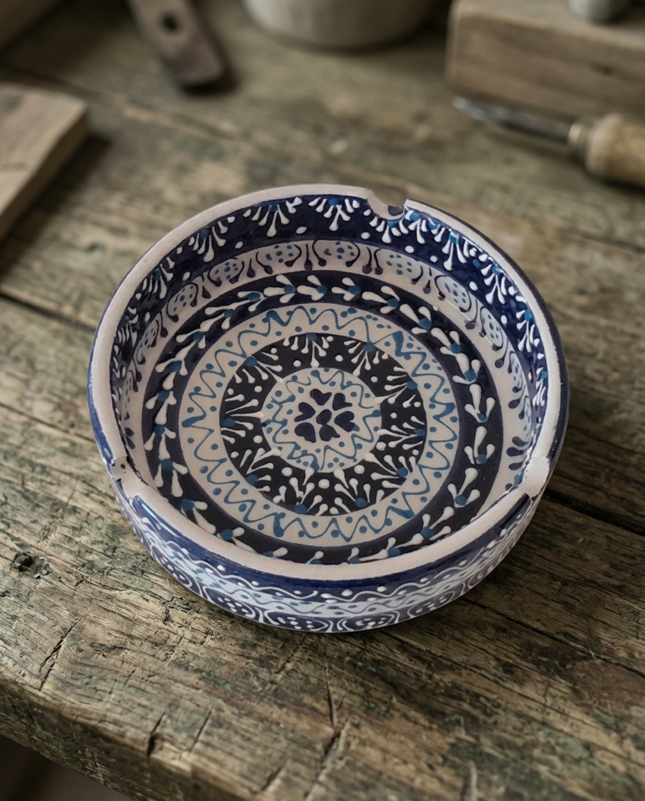Fassi Blue Mandala Ashtray