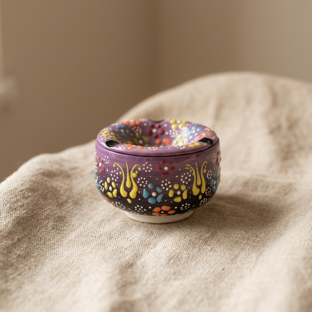 Anatolian Violet Dotwork Ashtray
