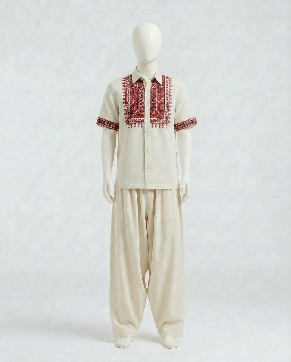 Levantine Tatreez Shirt & Sirwal