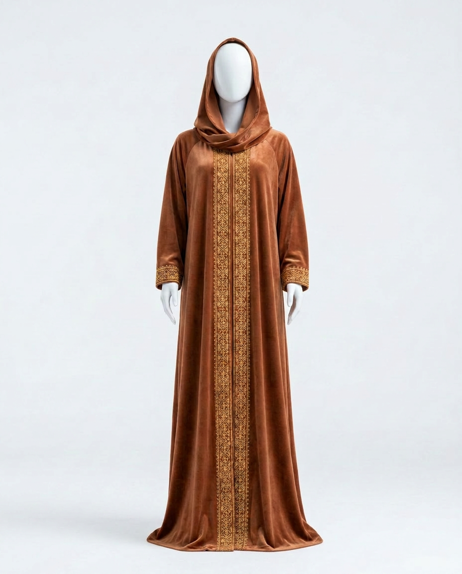 Cinnamon Velvet Kaftan