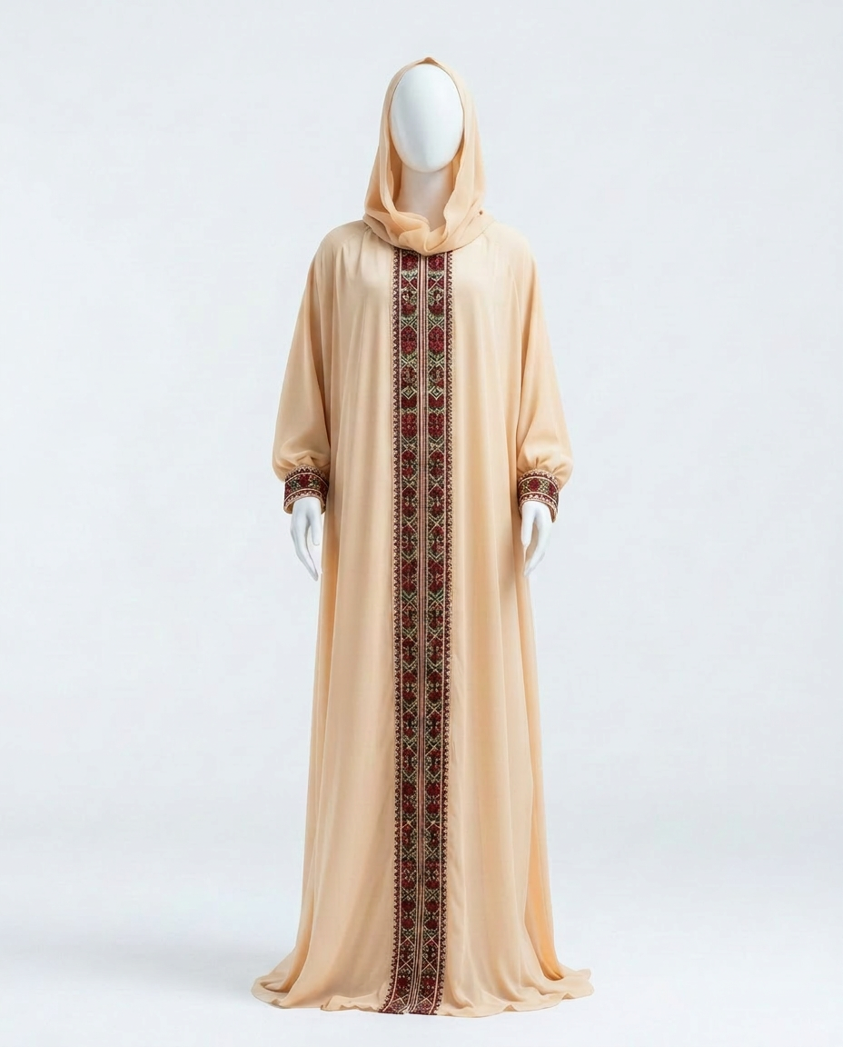Sand Chiffon Abaya