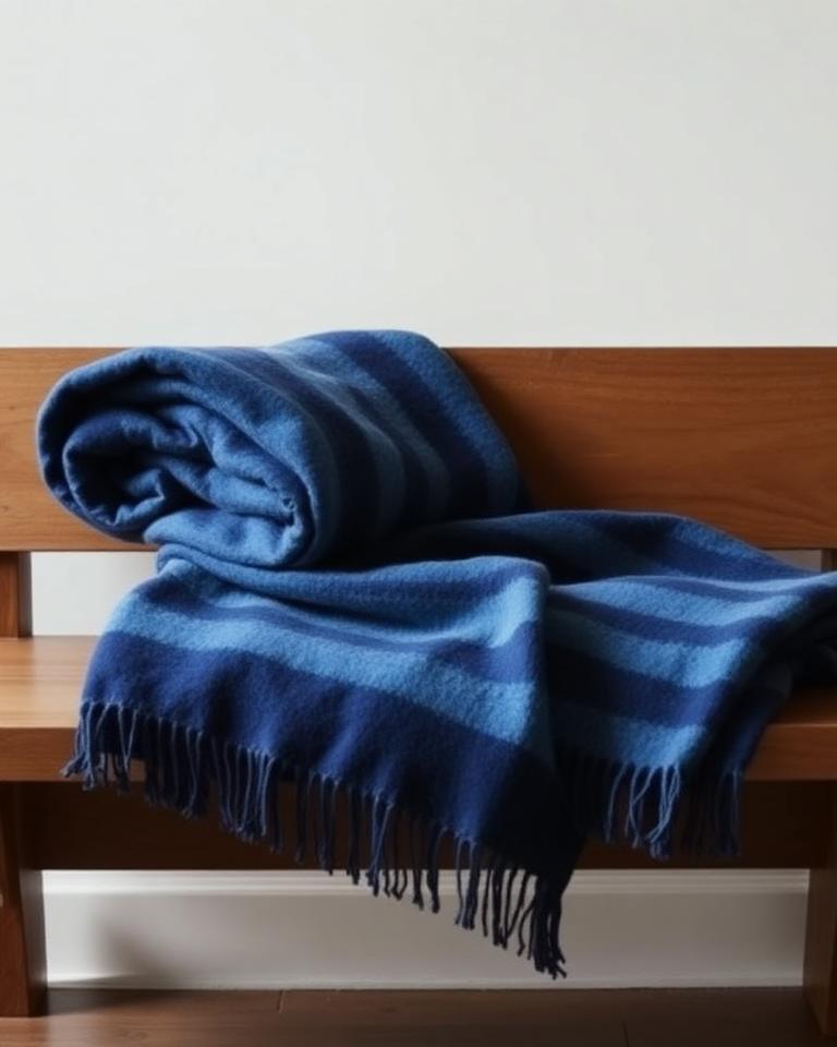 Indigo Mountain Throw